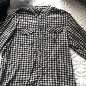 H&M checkered button up shirt